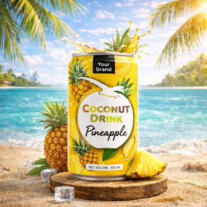 Agua de Coco Pura de Alta Calidad Certificada OEM/TanDo HACCP/ISO/HALAL, 330 ml, Filtrada y Esterilizada, Diseño Gratuito, 80% en Vietnam - Product Image 3