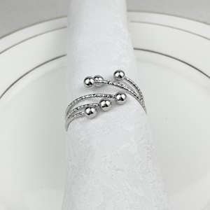 Anillos de Servilleta de Metal de Lujo con Acabado Elegante para Bodas, Campamentos y Cenas Elegantes - Ecológicos y Duraderos - Product Image 5