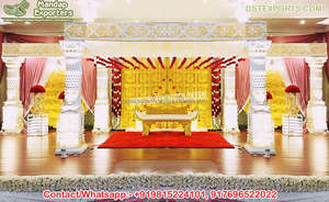 Mandap de boda de India del Sur, decoración de boda, el mejor y más caro, configuración - Product Image 4