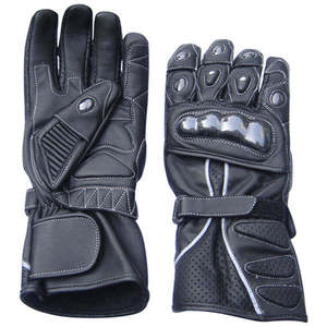 % Leather Non-Slip <b>Touch</b> <b>Screen</b> Winter Unisex Full Finger Motorbike Racing <b>Gloves</b>-Breathable Street Wear - Product Image 6