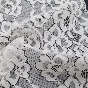 Floral Stretch <b>Lace</b> Band 20cm Lightweight Nylon Spandex <b>Elastic</b> Warp Knit Fabric Clothes Underwear Dress Premium Korean Quality - Product Image 3