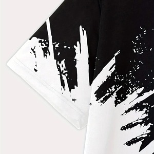 Ensemble T-shirt et short d'été pour garçons, en coton, manches courtes, 2 pièces, vêtements pour enfants, logo personnalisé, OEM ODM, fabricant en gros, Expo - Product Image 5