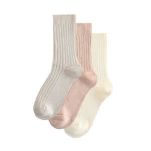 Knitted Solid Color Crew <b>Socks</b> Mid Calf Tube <b>Socks</b> for <b>Men</b> Women Unisex <b>Sports</b> <b>Socks</b> - Product Image 3