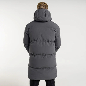 Parkas d'hiver tendance pour hommes, imperméables, coupe-vent, rembourrés et épais, avec capuche longue, garnissage en coton, en toile - Product Image 2