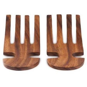 Mélangeur à salade en bois pour chefs professionnels, mélangeur à salade manuel décoratif en bois pour la décoration de la cuisine - Product Image 1