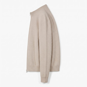 Customized Logo Solid Color Winter Casual <b>Long</b> Sleeve <b>Cardigan</b> Sweaters Wholesale Rib Knit Zipper Sweater for <b>Men</b> - Product Image 4