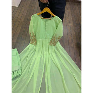 Hermoso Vestido de Gasa con Corte en A y Cintura Imperio con Detalles Dori para Fiestas - Product Image 2