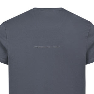 Camiseta de Hombre de Alta Calidad 100% Algodón, Ecológica, Transpirable, con Logotipo Personalizable, Modelo Nuevo, Cuello Redondo, Color Carbón, 220 Gramos - Product Image 5