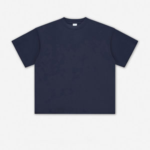 T-shirt homme surdimensionné noir de haute qualité 350 gsm, impression sérigraphique, logo personnalisé, fabrication OEM - Product Image 5