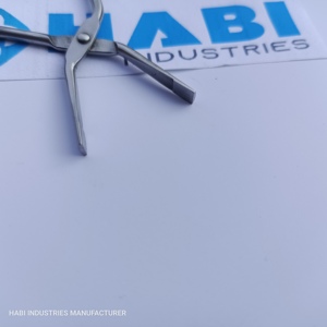 แหนบดัดขนคิ้วสแตนเลสโค้งมืออาชีพ HABI INDUSTRIES  รักษาสิ่งแวดล้อม ป้องกันไฟฟ้าสถิตย์ ผลิตด้วยมือ คุณภาพสูง - Product Image 1