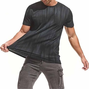 เสื้อยืดลำลองผู้ชายขายดี ผ้าฝ้าย 100% ระบายอากาศได้ดี ลายเรขาคณิต แขนสั้น คุณภาพดีที่สุด แฟชั่นทันสมัย ขายส่ง - Product Image 5