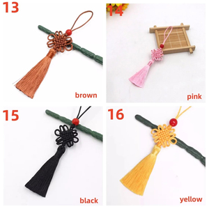 พู่ผ้าไหมผูกปม120มม. สำหรับการทำเครื่องประดับและสิ่งทอในบ้านทำตามสั่ง2026ใหม่เอี่ยมทำด้วยมือ - Product Image 6