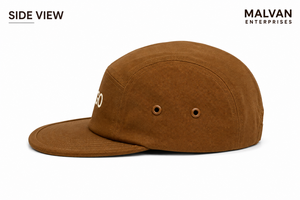 Gorra Deportiva de Lona de 5 Paneles Personalizable, Transpirable y Protectora, con Bordado a Mano, Estilo Deportivo, Hebilla Dorada de Cobre, Unisex - Product Image 2