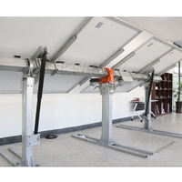 Système de suivi solaire intelligent à entraînement d'orientation mono-axe 1 MW avec kit de suivi et support de montage de panneau solaire à commande IA pour le suivi du soleil
