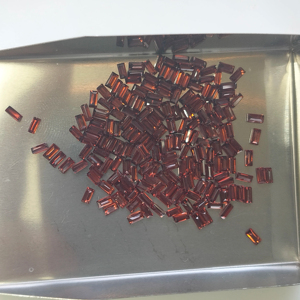 Granat rouge naturel 3x1,5 mm, taille baguette, meilleure qualité, pierre précieuse en vrac certifiée pour la fabrication de bijoux - Product Image 2
