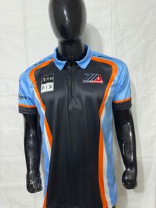 เสื้อโปโลผู้ชาย Formula-E ระบายอากาศได้ดี แห้งเร็ว แขนสั้น สำหรับปั่นจักรยาน ขับรถ F1 ขี่มอเตอร์ไซค์ แข่งรถ - Product Image 4