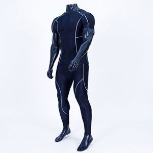 Servicio OEM/ODM: Conjunto de Compresión para Hombre, Camiseta de Manga Corta con Cuello Redondo y Leggings Largos con Costuras en Contraste, Ropa Deportiva para Entrenamiento - Product Image 3