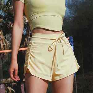 Shorts Deportivos para Mujer, Antiexposición, Holgados, Doble Capa, Transpirables, Alta Elasticidad, para Correr, Yoga, Cintura Elástica, Leggings de Yoga - Product Image 6