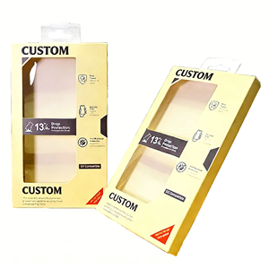 Caja de Papel Rígido Reciclable Personalizada para Funda de Teléfono 18/17/16 Ultra con Forro de Esponja, Orificio para Colgar y Ventana de Exhibición - Product Image 4