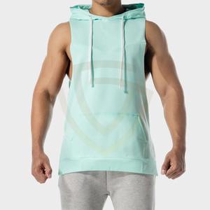 Ropa deportiva de invierno, sudadera sin mangas para gimnasio, camiseta sin mangas con corte tipo stringer, camisetas de tirantes para culturismo, sudaderas con capucha para gimnasio - Product Image 1