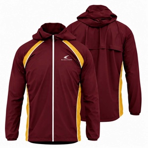 Chaqueta cortavientos transpirable al por mayor para hombre, con logotipo personalizado y forro de malla para ventilación. - Product Image 2
