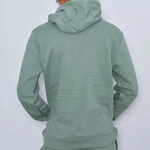 Custom Solid Streetwear Unisex Sweatsuits Mens Winter Tracksuit Set Two Piece Breathable 100% Cotton Reversible Hoodie Shorts - Product Image 3