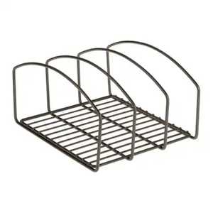 Stainless Steel Foldable 2 Tier Dish Drying Rack Kitchen Countertop <b>Plate</b> And Bowl Storage <b>Organizer</b> Stand - Product Image 4