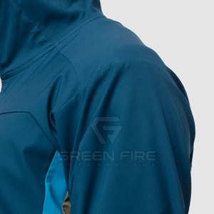 Veste softshell à capuche de haute qualité avec logo personnalisé sur le devant, respirante, coupe-vent, écologique - Product Image 6