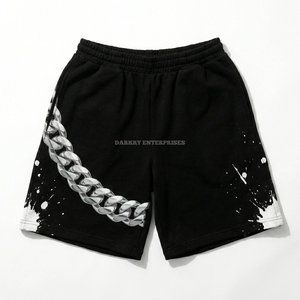 Conjunto de Camisetas para Hombre Diamond Hand, Cuello Redondo Negro, Estilo Urbano, Estampado, Ropa de Verano - Product Image 4