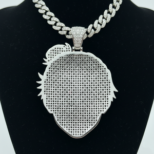 Colgante de Anime 'Flooded Ice' con diseño de Titan Shifter, Diamante Moissanita GIA VVS, Plata 925, Joyería Fina, Colgantes y Dijes, Héroe Japonés - Product Image 2