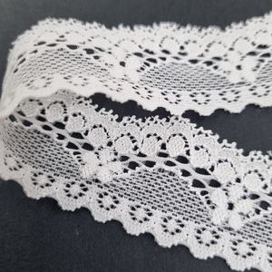 Dentelle extensible florale légère en nylon et élasthanne de 3,3 cm avec bord festonné pour lingerie et sous-vêtements - Product Image 5