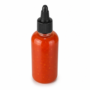 Bouteille de sauce en plastique PET transparent de 120 ml (4 oz) avec bouchon à visser noir, marque Pavico, forme cylindrique, pour condiments et aliments, vente en gros - Product Image 3