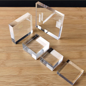 Espositori per Gioielli AW in <span class=keywords><strong>Cristallo</strong></span> K9, Supporti in Acrilico Lucidato, Cubo Espositivo Stereoscopico di Spessore - Product Image 2