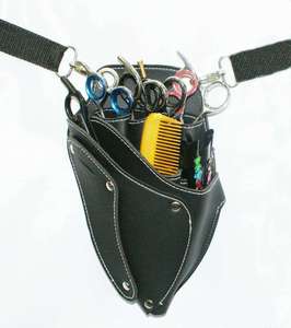 Bolsa de Cintura Organizadora de Herramientas de Peluquería de Cuero con Múltiples Ranuras y Cinturón Desmontable - Product Image 3