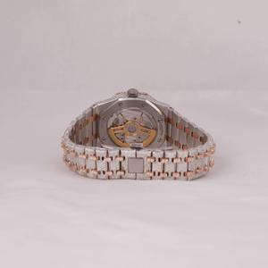 Montre Moissanite Diamant Tendance et Élégante, Montres Entièrement Serties de Diamants Moissanite VVS1, Montre Moissanite de Luxe Entièrement Automatique - Product Image 3