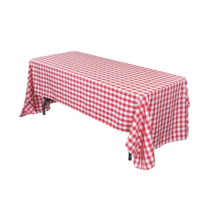 Nappe Minimaliste Rectangulaire en Coton et Lin Élégante 60x108 Pouces Tendance Motif Carreaux Bleus et Blancs Lavable Décoration Maison - Product Image 2