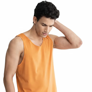 Débardeurs de sport pour hommes en polyester/coton tricoté de haute qualité, écologiques, anti-UV, séchage rapide, respirants, pour la musculation - Product Image 5