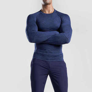 Full <b>Sleeve</b> Men Fitness Gym Sport Running T-Shirt Quick Dry <b>Long</b> <b>Sleeve</b> Workout <b>Training</b> Compression T-Shirts - Product Image 1