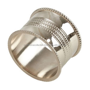 Suministros directos de fábrica, servilletero de latón ovalado liso, plateado OEM ODM, utensilios de cocina personalizados, los últimos servilleteros - Product Image 5