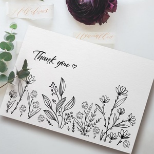 Tarjetas de Invitación y Felicitación de Papel Hechas a Mano de Primera Calidad con Diseño Romántico para Bodas, Cumpleaños y Celebraciones - Product Image 2