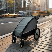 KS-6200 Großer Haustier-Fahrradanhänger Großer Hundebuggy Unabhängige Aufhängung Leichtbauweise Perfekter Begleiter für Outdoor-Abenteuer