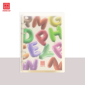 HONGHA <b>A5</b> PP Spiral Loose Leaf <b>Notepad</b> 200 Pages Digital Printing Model 3013 Promotion Use - Product Image 2