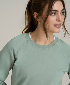 เสื้อสเวตเชิ้ตผู้หญิงทรงอเมริกันคุณภาพดีที่สุดสำหรับฤดูหนาว ผ้าฝ้ายฟลีซลายนูน ระบายอากาศได้ดี MOQ ต่ำ ไซส์ XL ขายส่ง - Product Image 4