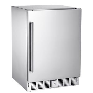 Frigorifero Elettrico per Bevande da Interno/Esterno da 24 Pollici, 150 QT, Autoportante Sottobanco per Birra e Bevande, Capacità 180 Lattine - Product Image 1
