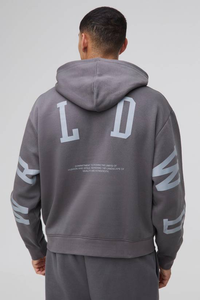 Sudadera con capucha para hombre, personalizada con logo, fina, de otoño, con estampado y bordado, holgada, talla grande, al por mayor - Product Image 6