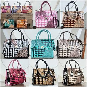 Bolsos Tote de Cuero a Cuadros Hechos a Mano, Elegantes y Novedosos 2026, Bolsos de Hombro de Lujo con Correa Ajustable para Mujer, Regalos para Mujer - Product Image 5