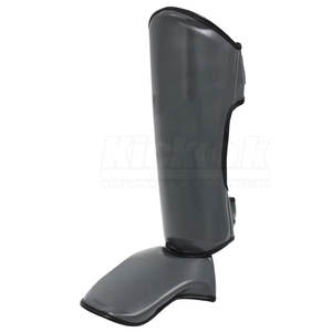 Protège-tibias en cuir réglables à prix d'usine, légers, confortables, protection professionnelle des pieds, pliables, antidérapants pour la boxe - Product Image 3