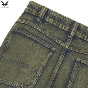Exportateur Professionnel – Short en Jean Classique Cinq Poches pour Homme, Style Vintage Délavé, Décontracté, Été, Mi-long, Écologique, Respirant, Coupe Ample - Product Image 6