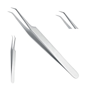 Pince à cils High Lash rose à pointe en fibre, pour extensions de cils Volume, Classique, Easy Fan, avec logo personnalisé, pointe en fibre à 90 degrés - Product Image 1
