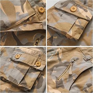 Men's Camouflage <b>Cargo</b> <b>Work</b> <b>Pants</b> Cotton Breathable With Multiple Pockets Utility Trousers - Product Image 4